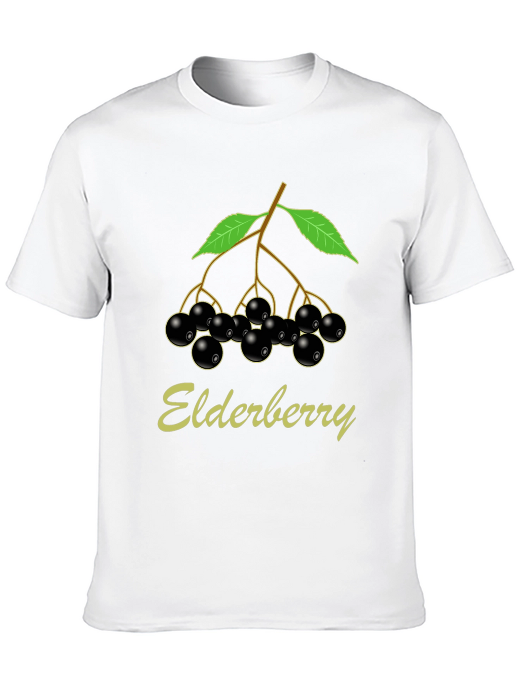Elderberry T-Shirt Black Nature Inspired