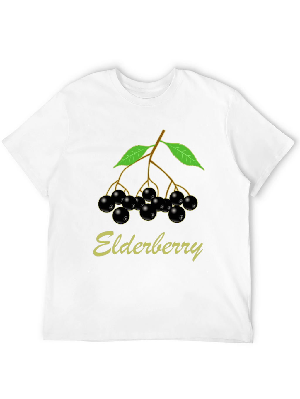 Elderberry T-Shirt Black Nature Inspired