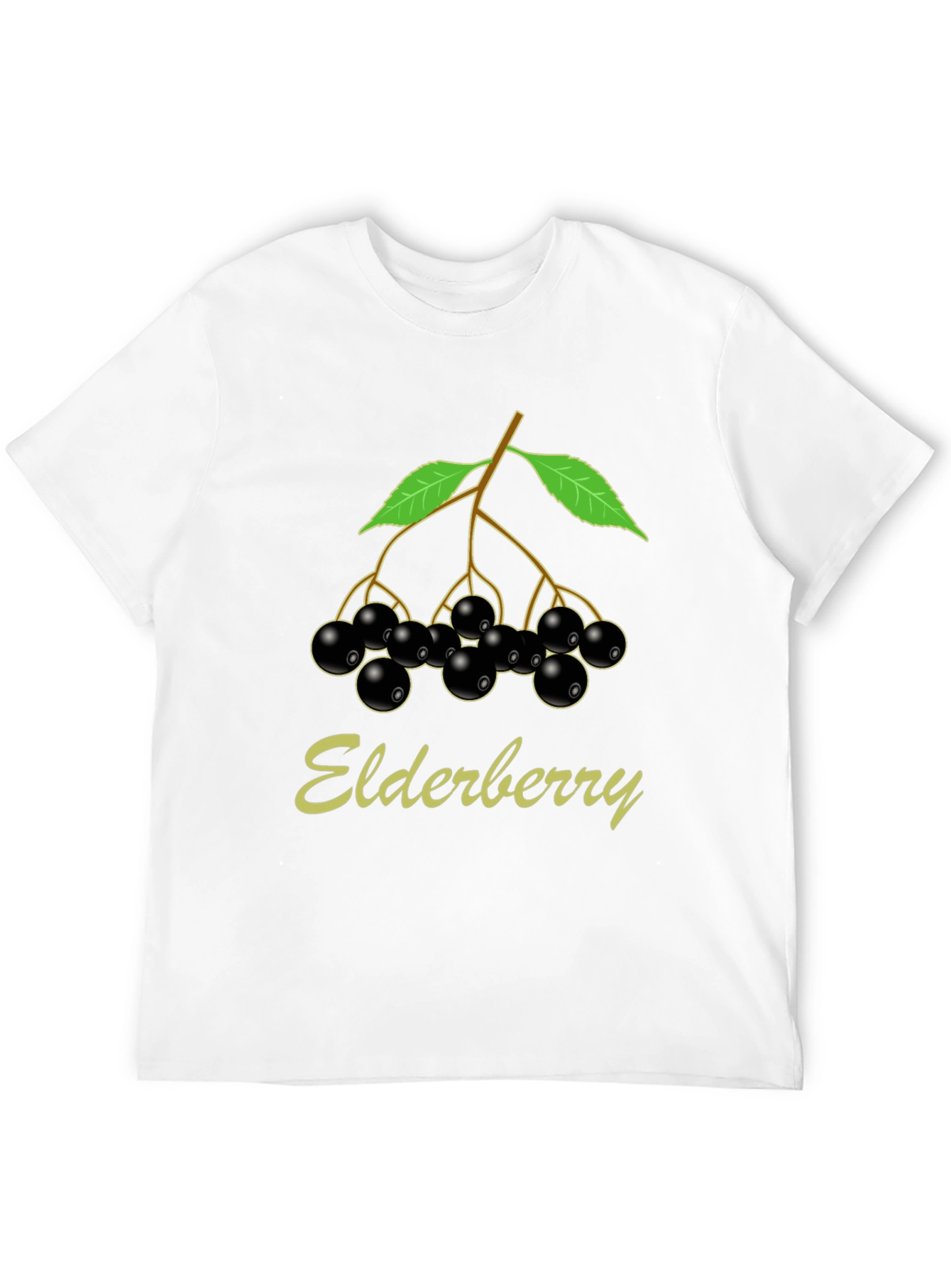 Elderberry T-Shirt Black Nature Inspired