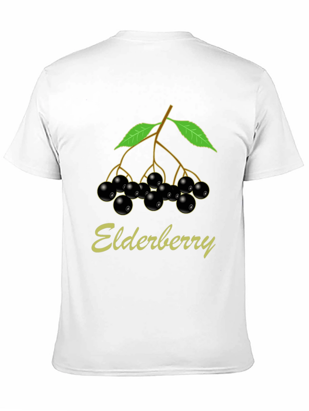 Elderberry T-Shirt Black Nature Inspired