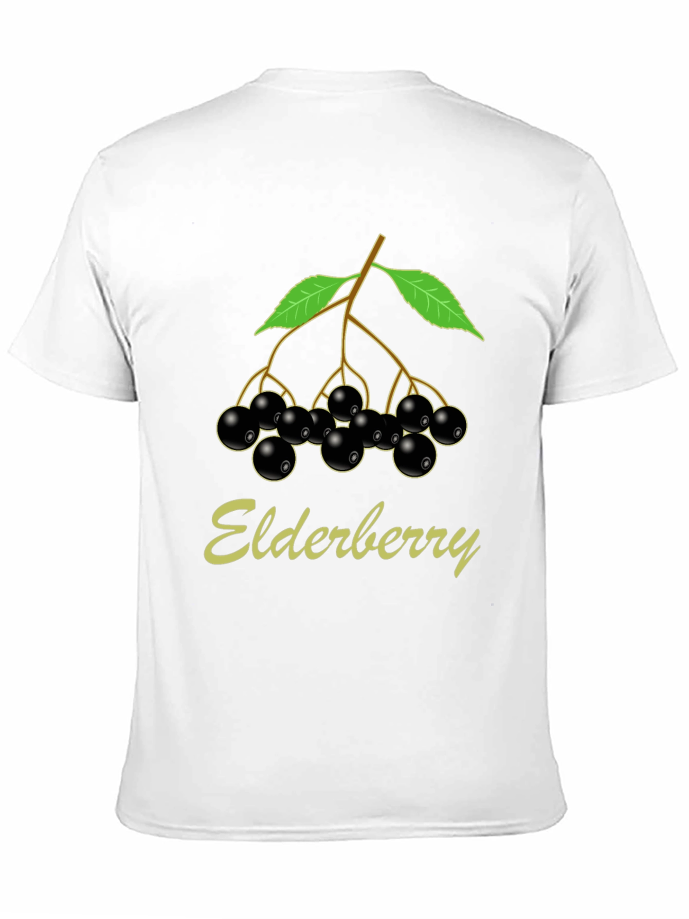 Elderberry T-Shirt Black Nature Inspired