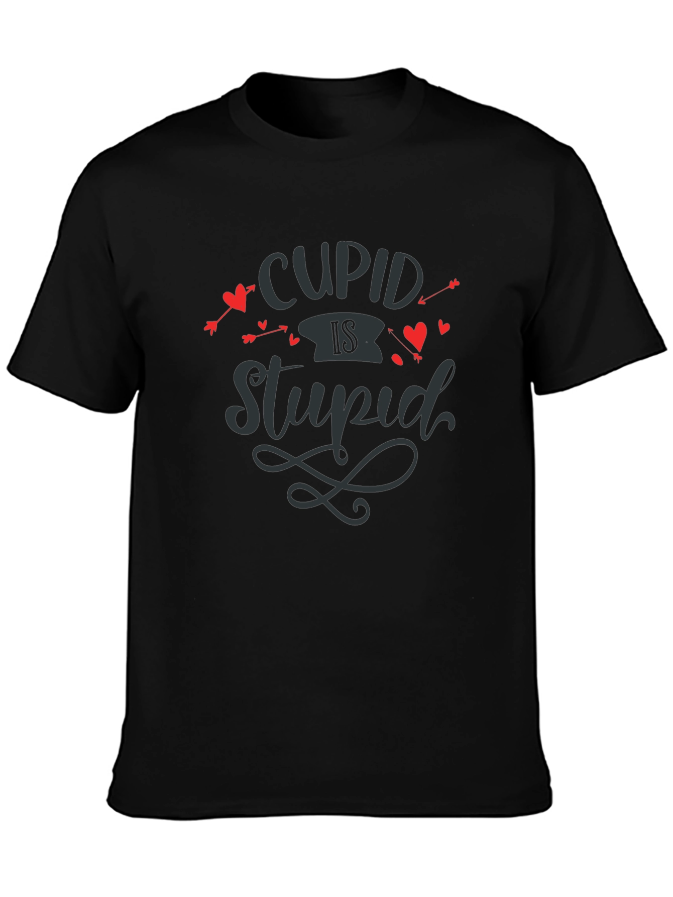 Cupid Is Stupid Graphic Tee - Valentines Anti-Love T-Shirt