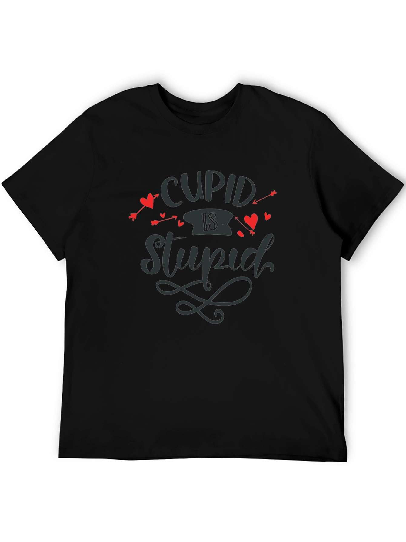 Cupid Is Stupid Graphic Tee - Valentines Anti-Love T-Shirt