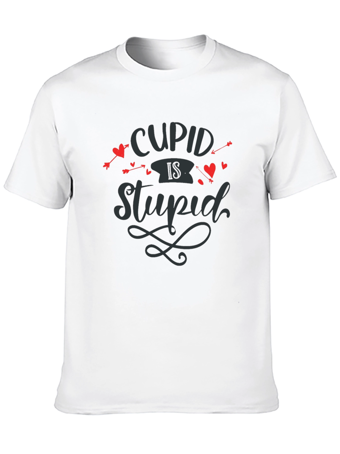 Cupid Is Stupid Graphic Tee - Valentines Anti-Love T-Shirt