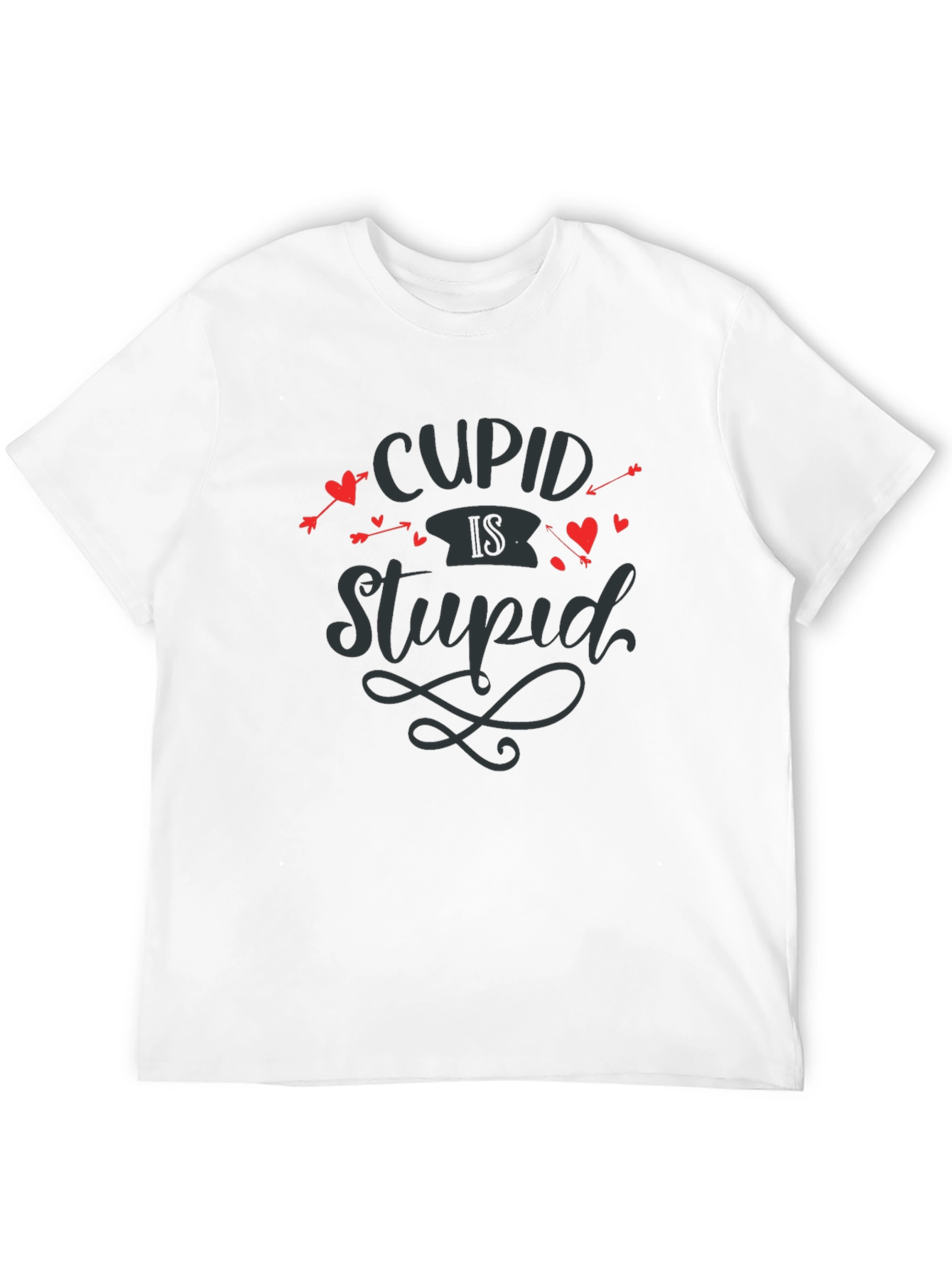 Cupid Is Stupid Graphic Tee - Valentines Anti-Love T-Shirt