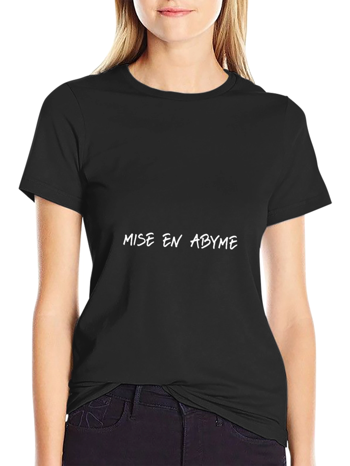 Mise en Abyme Black T-Shirt | Unique Design