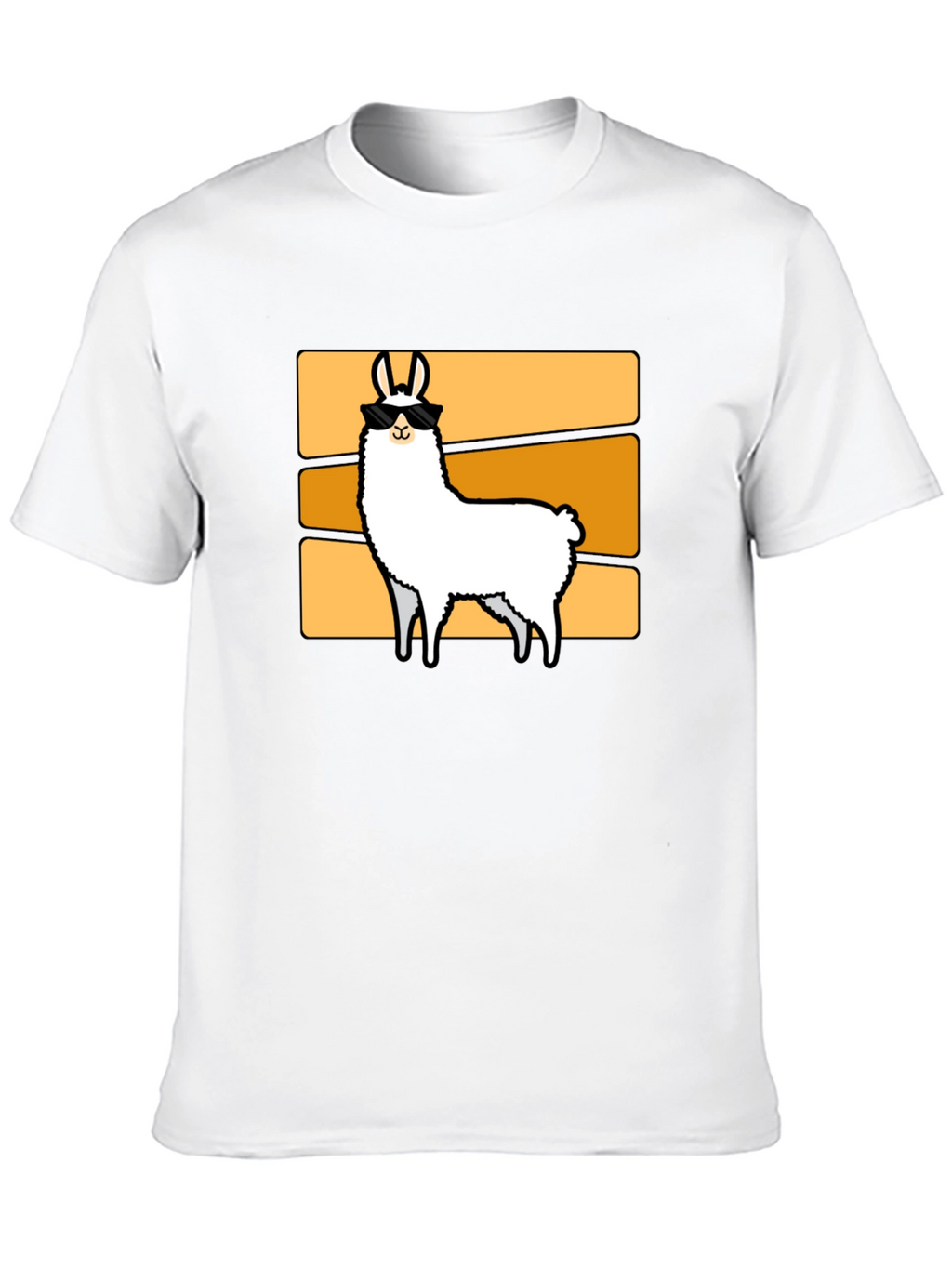Cool Llama Graphic Tee - Retro Style