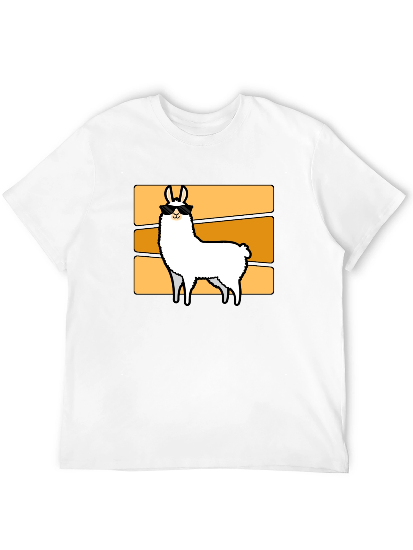 Cool Llama Graphic Tee - Retro Style