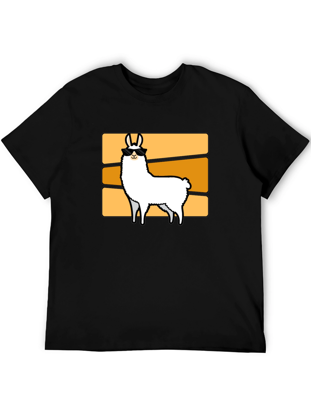 Cool Llama Graphic Tee - Retro Style