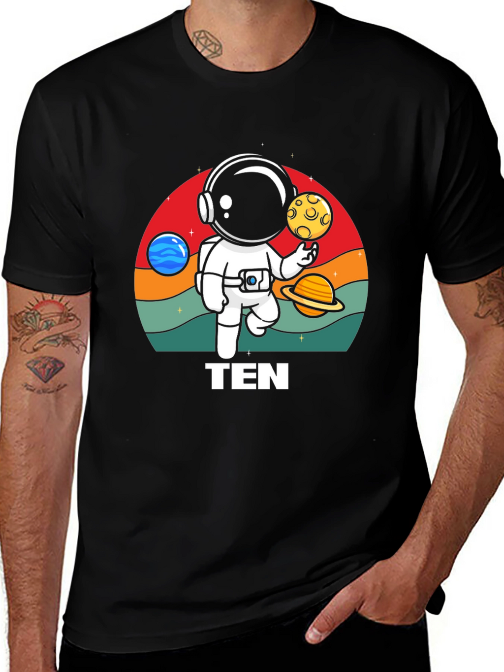 Astronaut Planet Ten T-Shirt