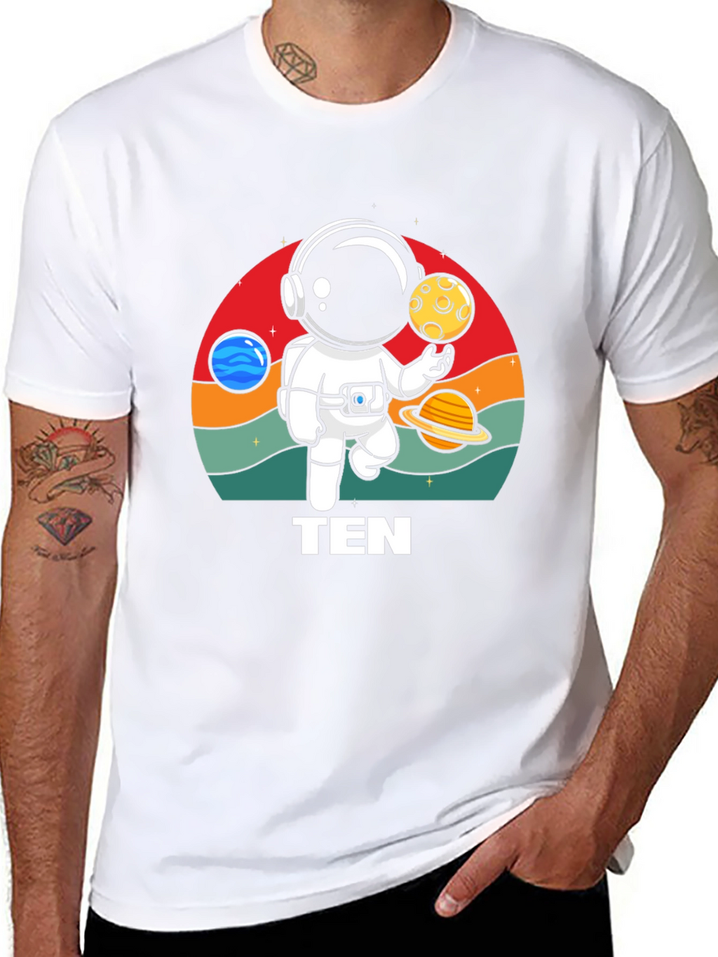 Astronaut Planet Ten T-Shirt