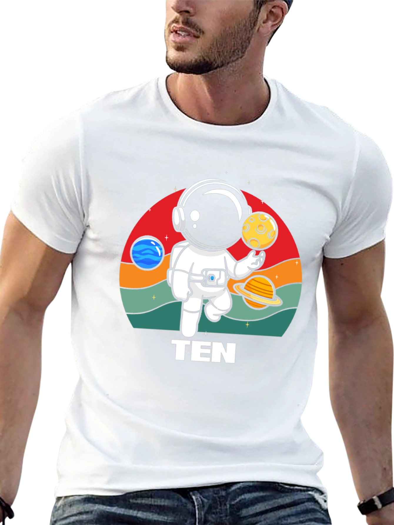 Astronaut Planet Ten T-Shirt