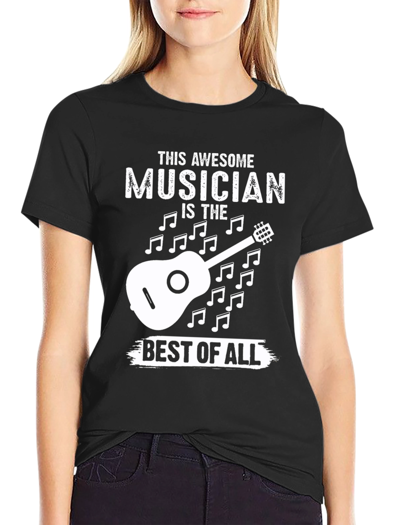 Awesome Musician Guitar Graphic T-Shirt
