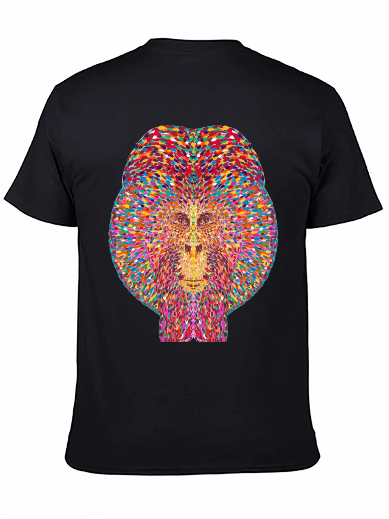 Colorful Geometric Gorilla Graphic Tee