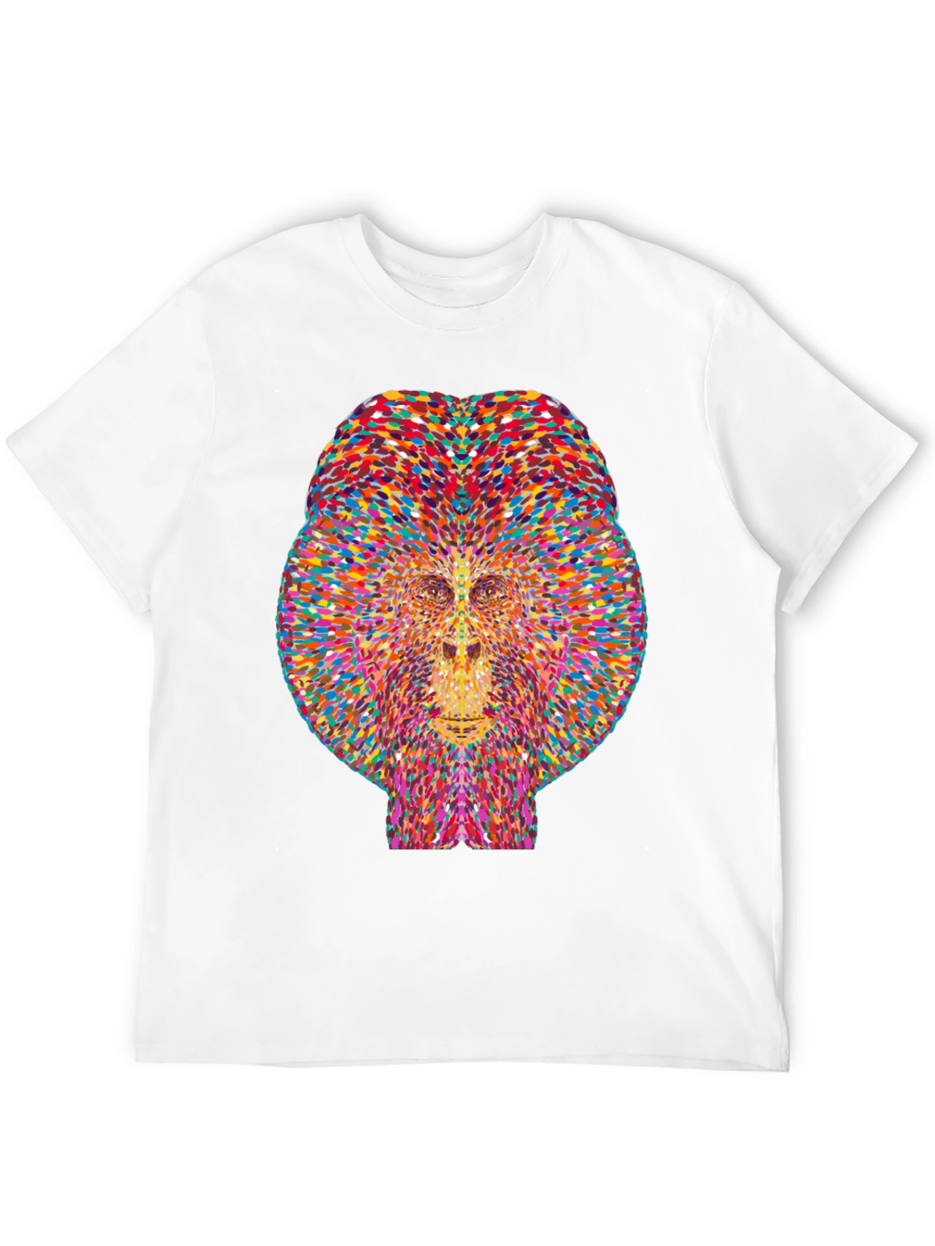 Colorful Geometric Gorilla Graphic Tee