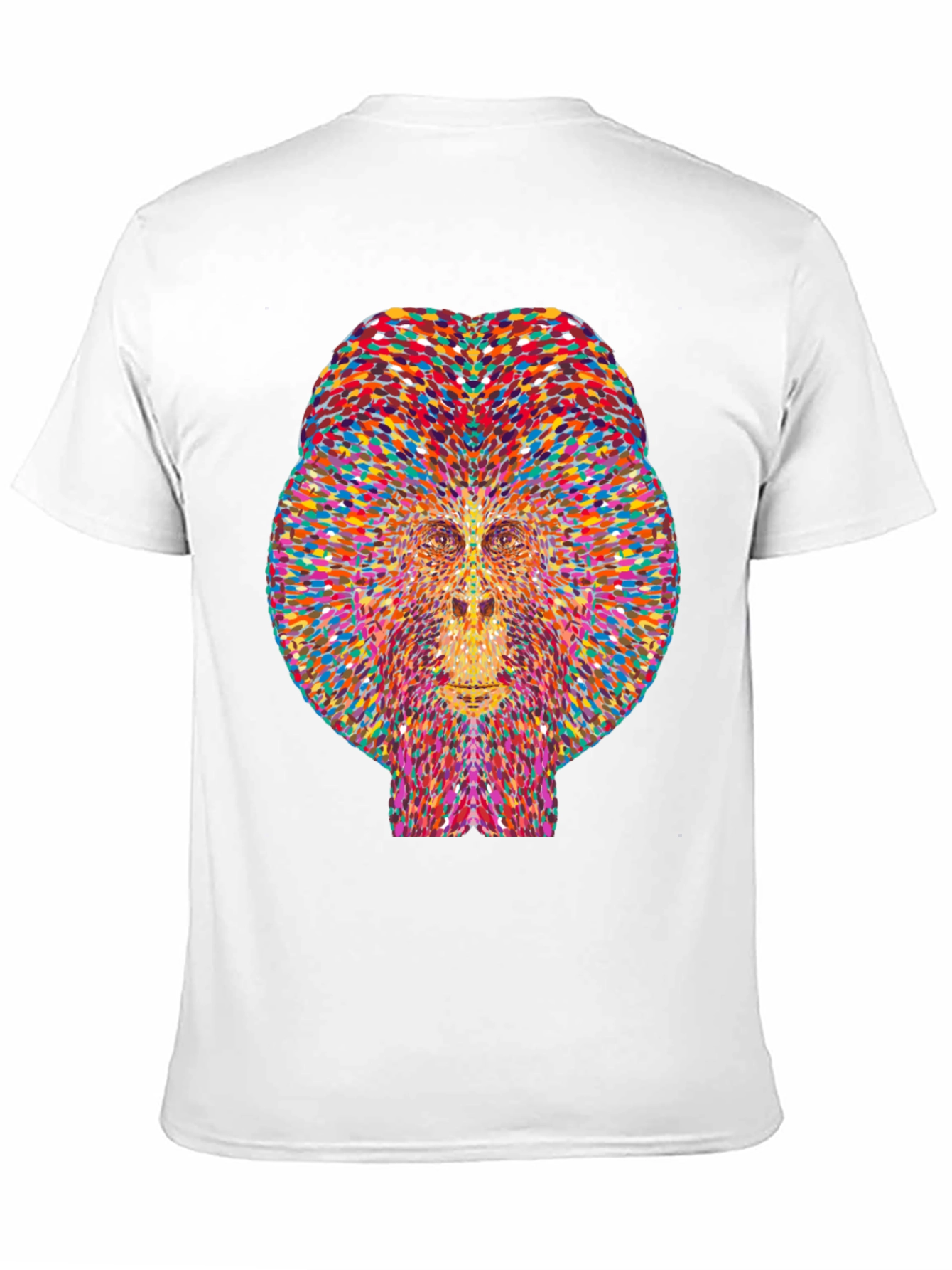 Colorful Geometric Gorilla Graphic Tee