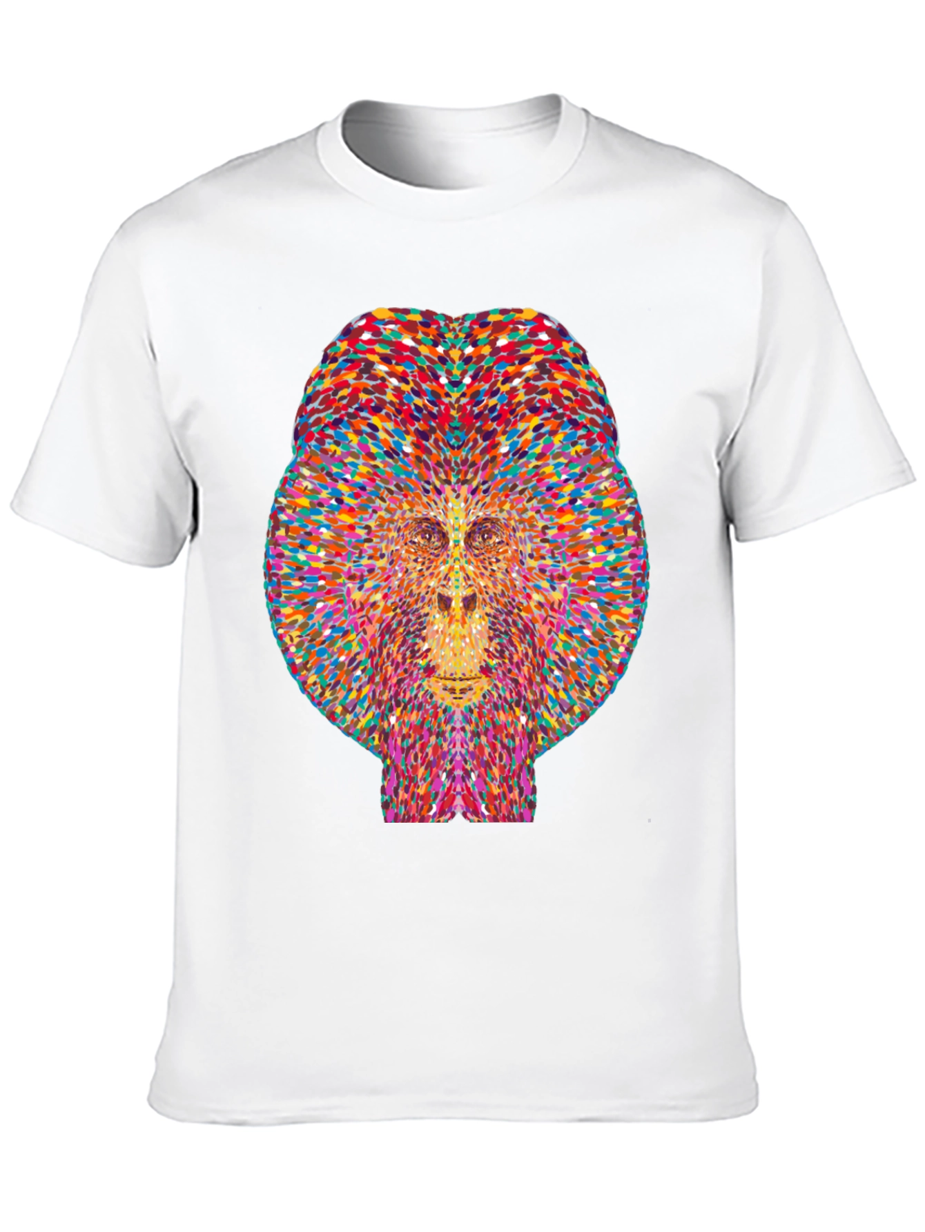 Colorful Geometric Gorilla Graphic Tee