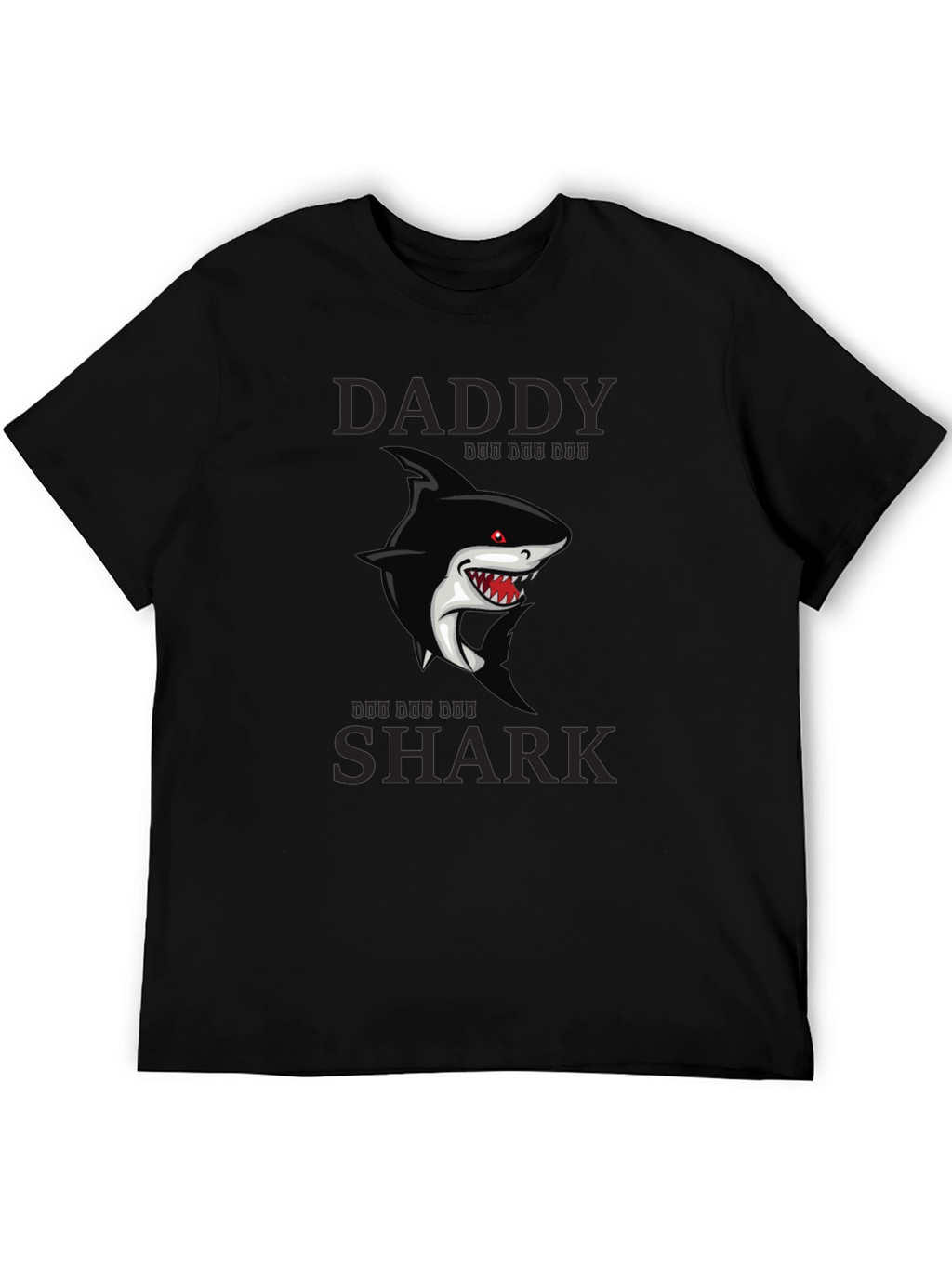 Daddy Shark Graphic T-Shirt - Black