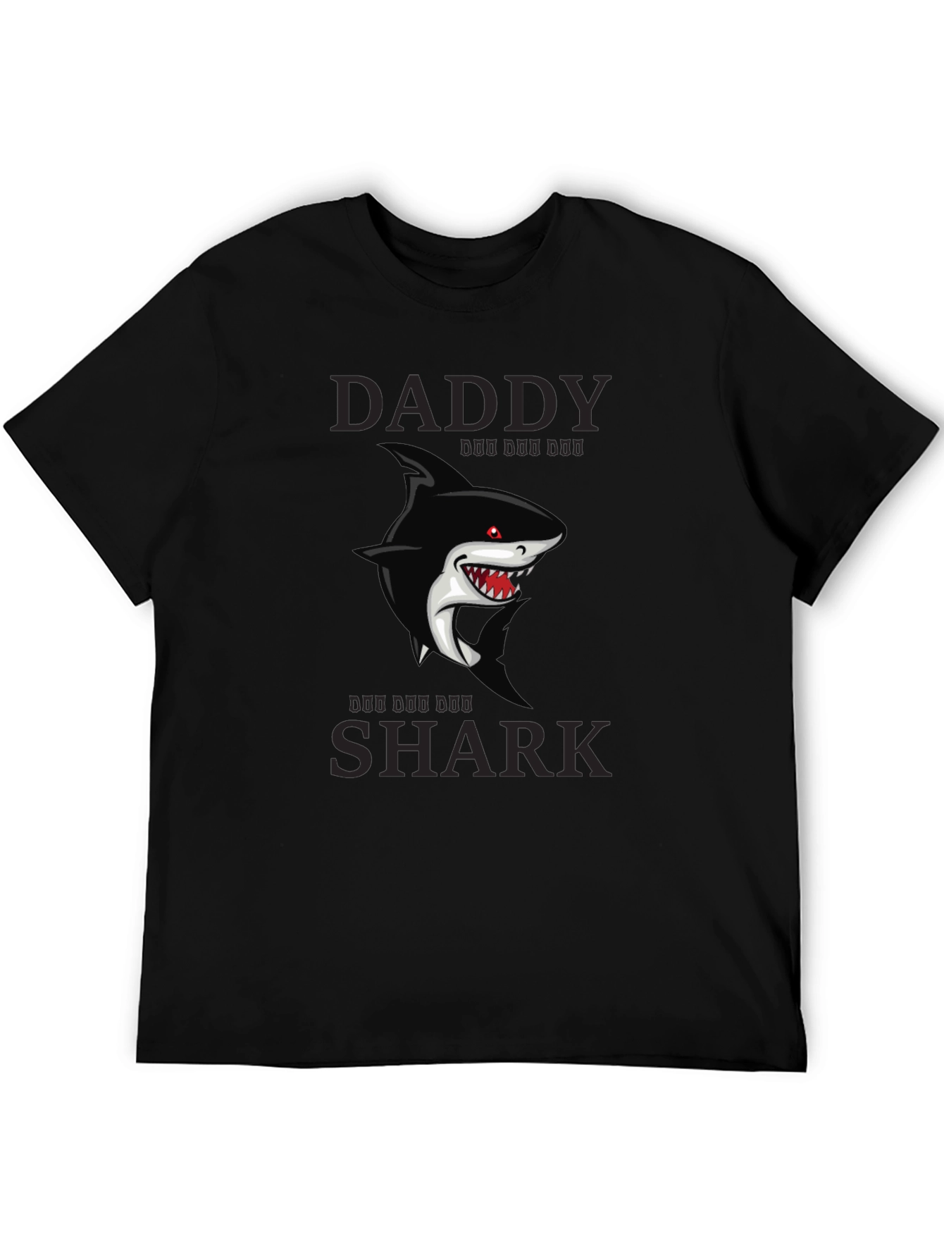 Daddy Shark Graphic T-Shirt - Black
