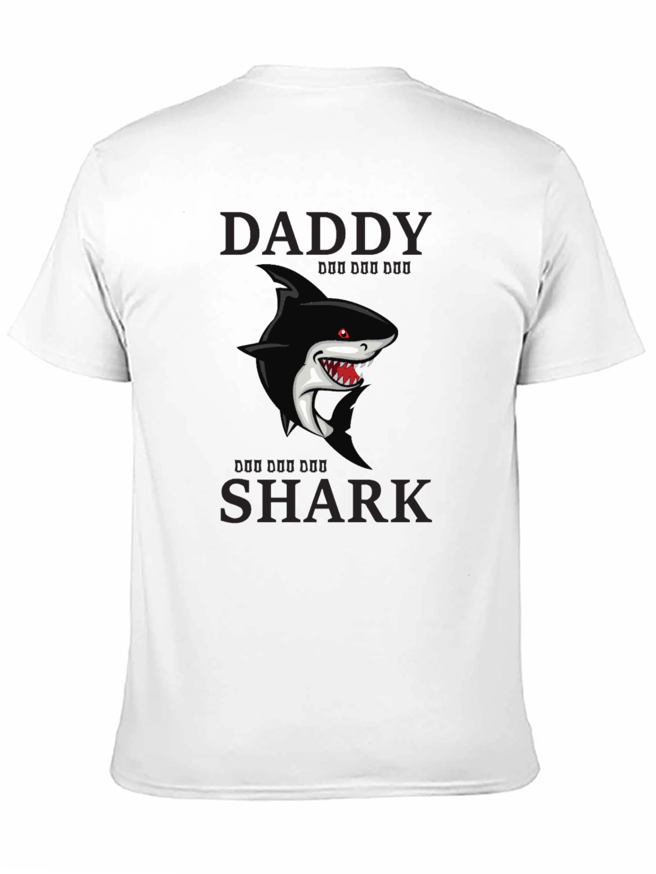 Daddy Shark Graphic T-Shirt - Black