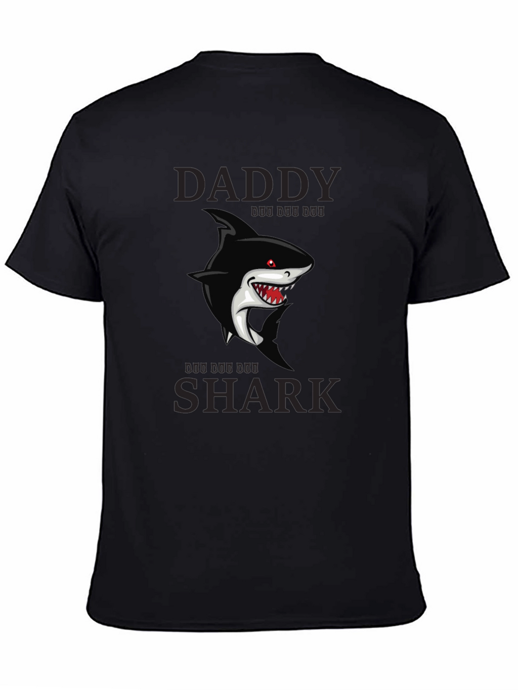 Daddy Shark Graphic T-Shirt - Black