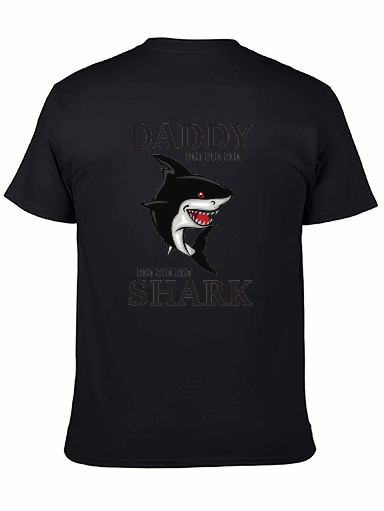 Daddy Shark Graphic T-Shirt - Black