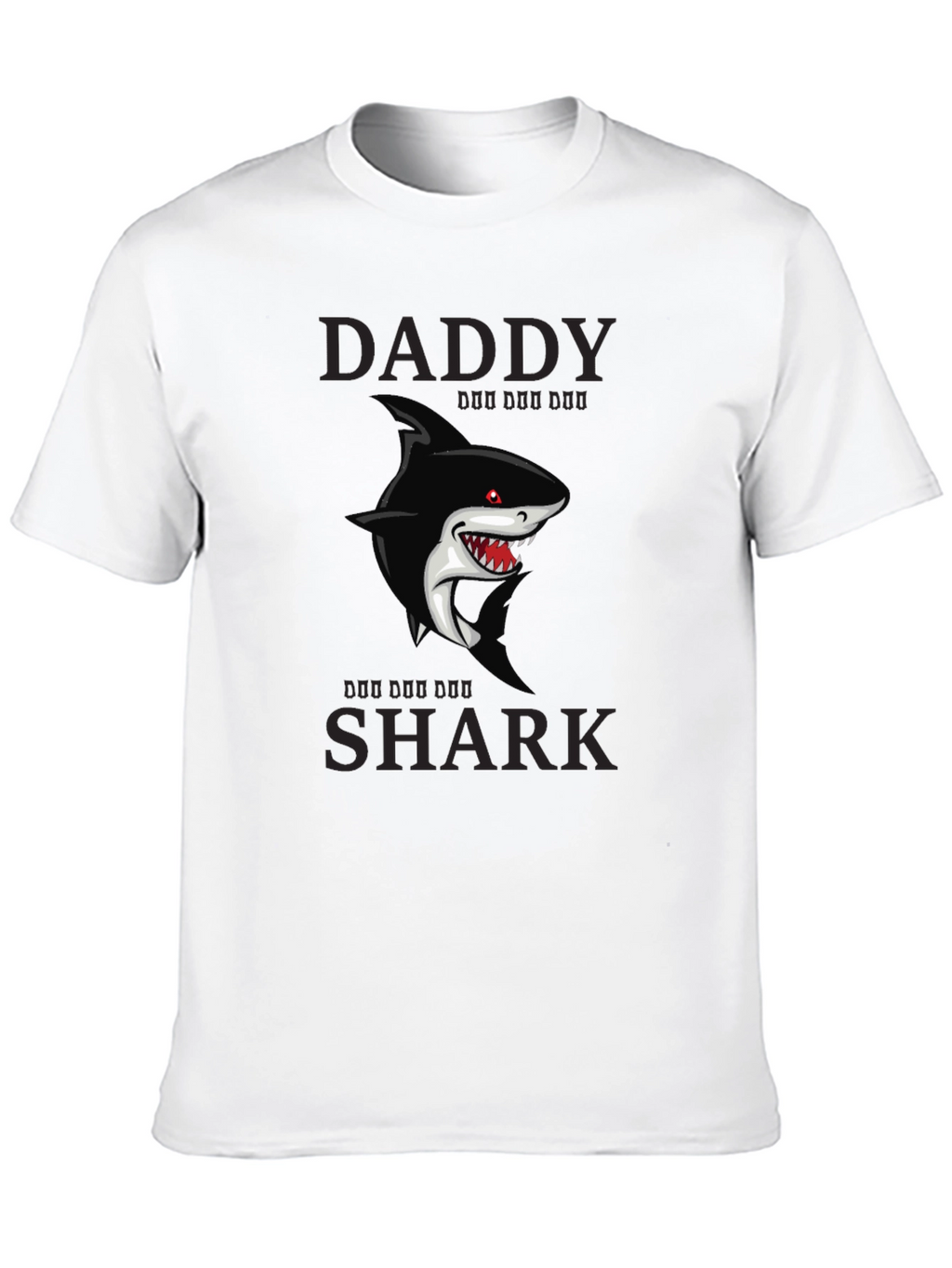 Daddy Shark Graphic T-Shirt - Black