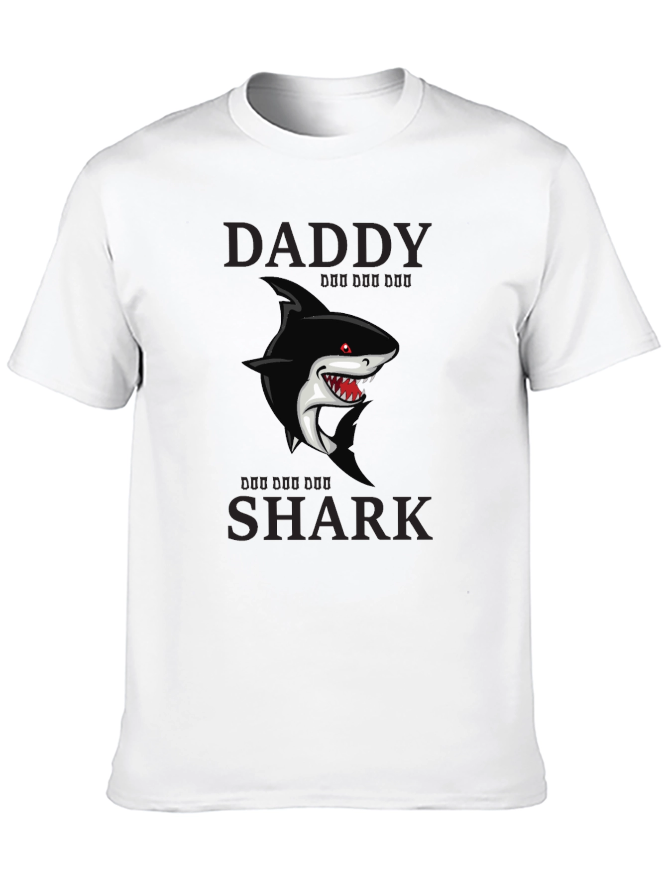 Daddy Shark Graphic T-Shirt - Black