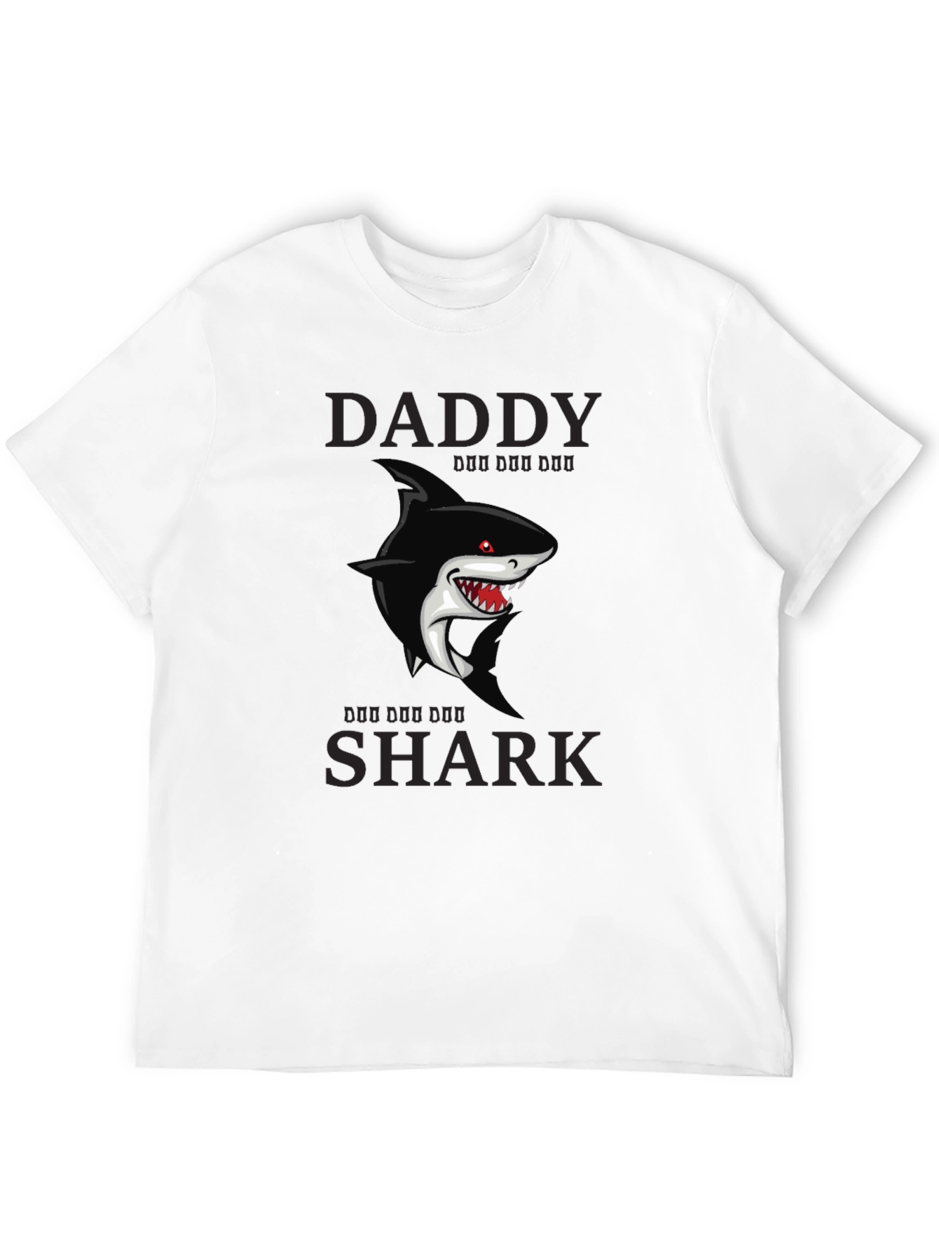 Daddy Shark Graphic T-Shirt - Black