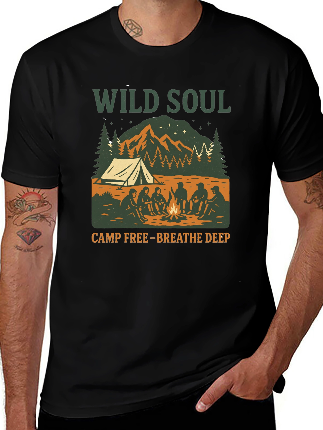 Wild Soul Camp Graphic Tee - Breathe Deep