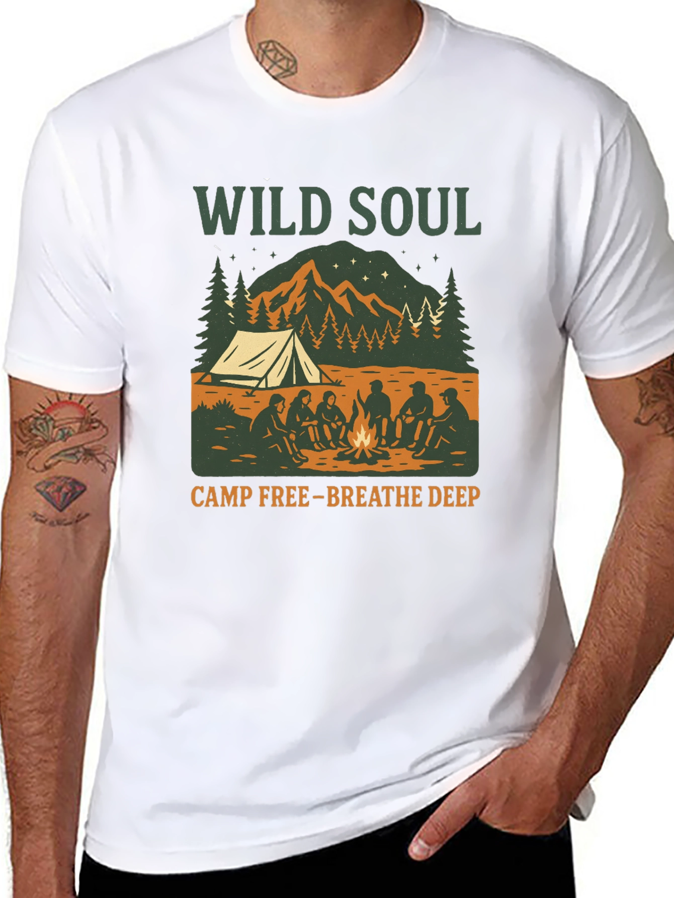 Wild Soul Camp Graphic Tee - Breathe Deep