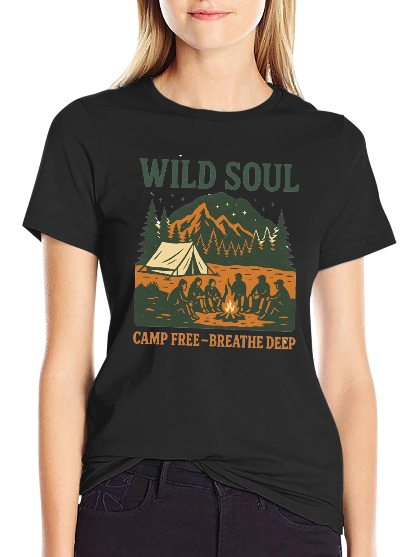 Wild Soul Camp Graphic Tee - Breathe Deep