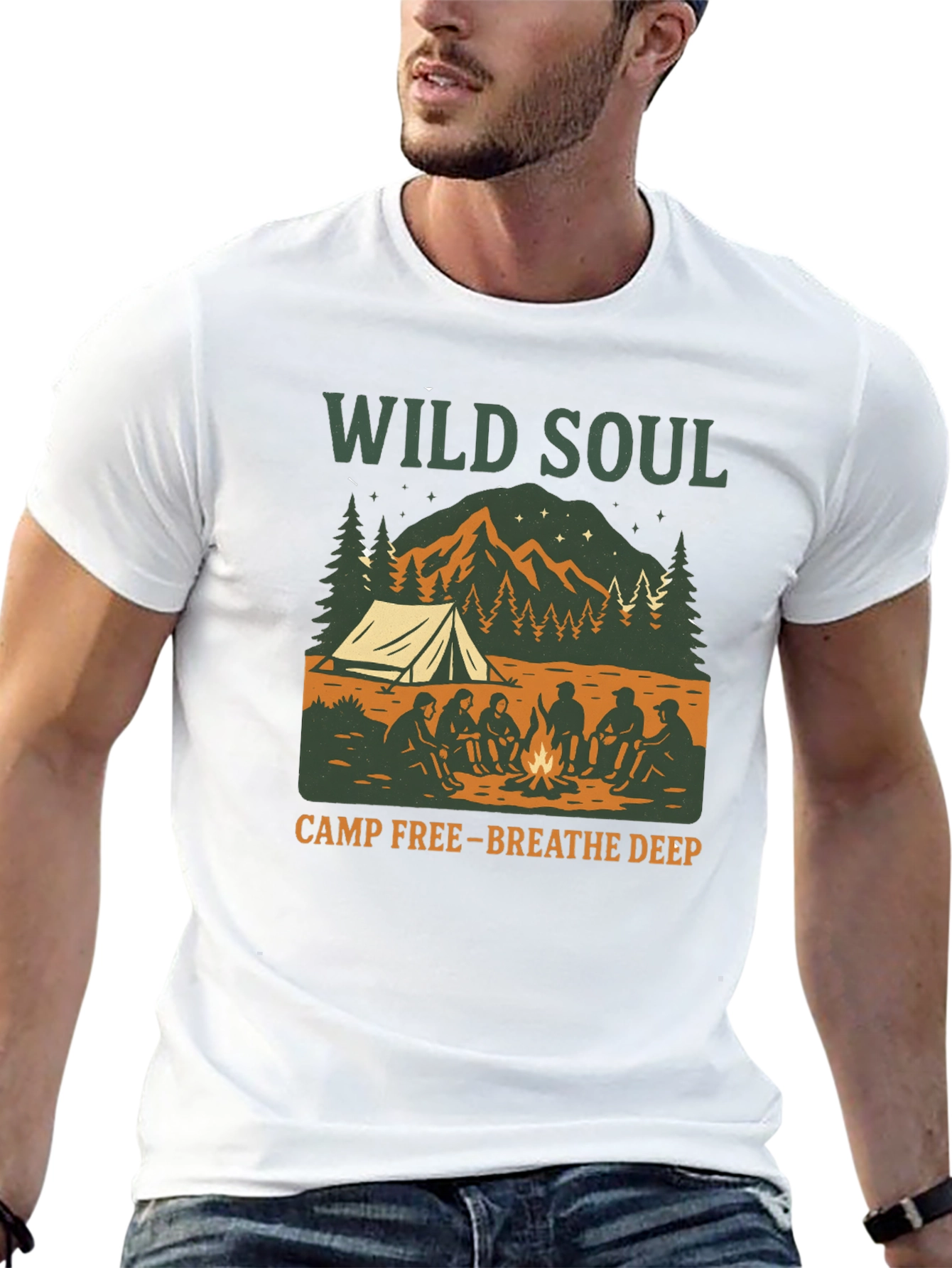 Wild Soul Camp Graphic Tee - Breathe Deep