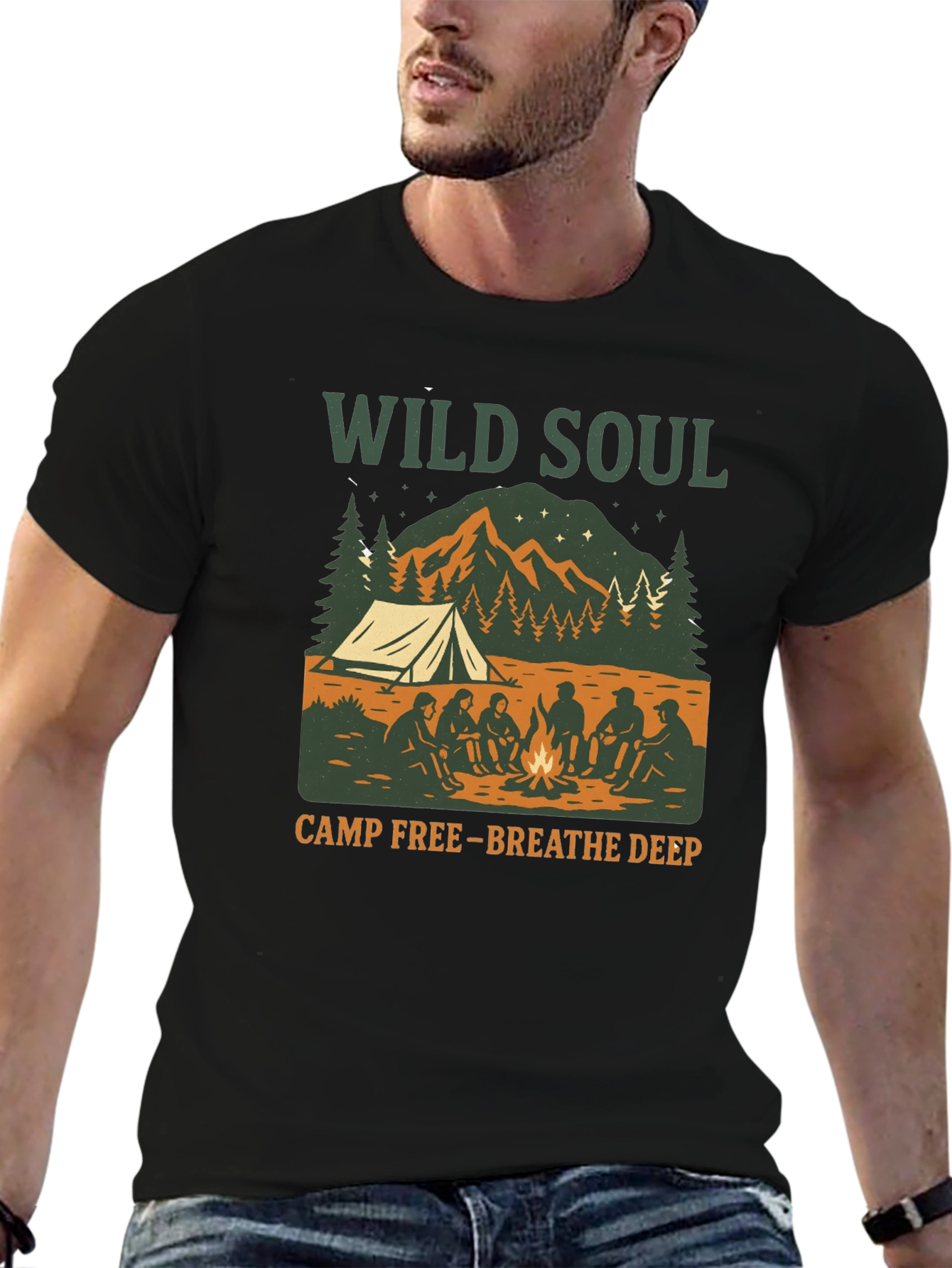 Wild Soul Camp Graphic Tee - Breathe Deep