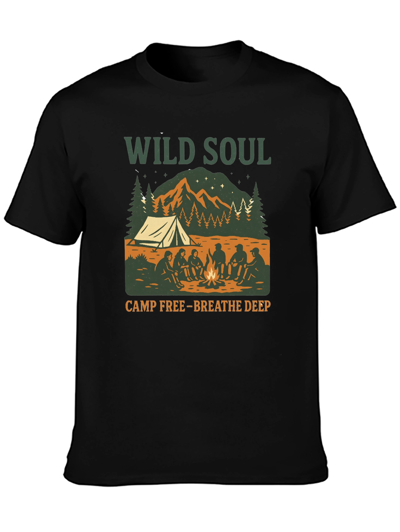 Wild Soul Camp Graphic Tee - Breathe Deep