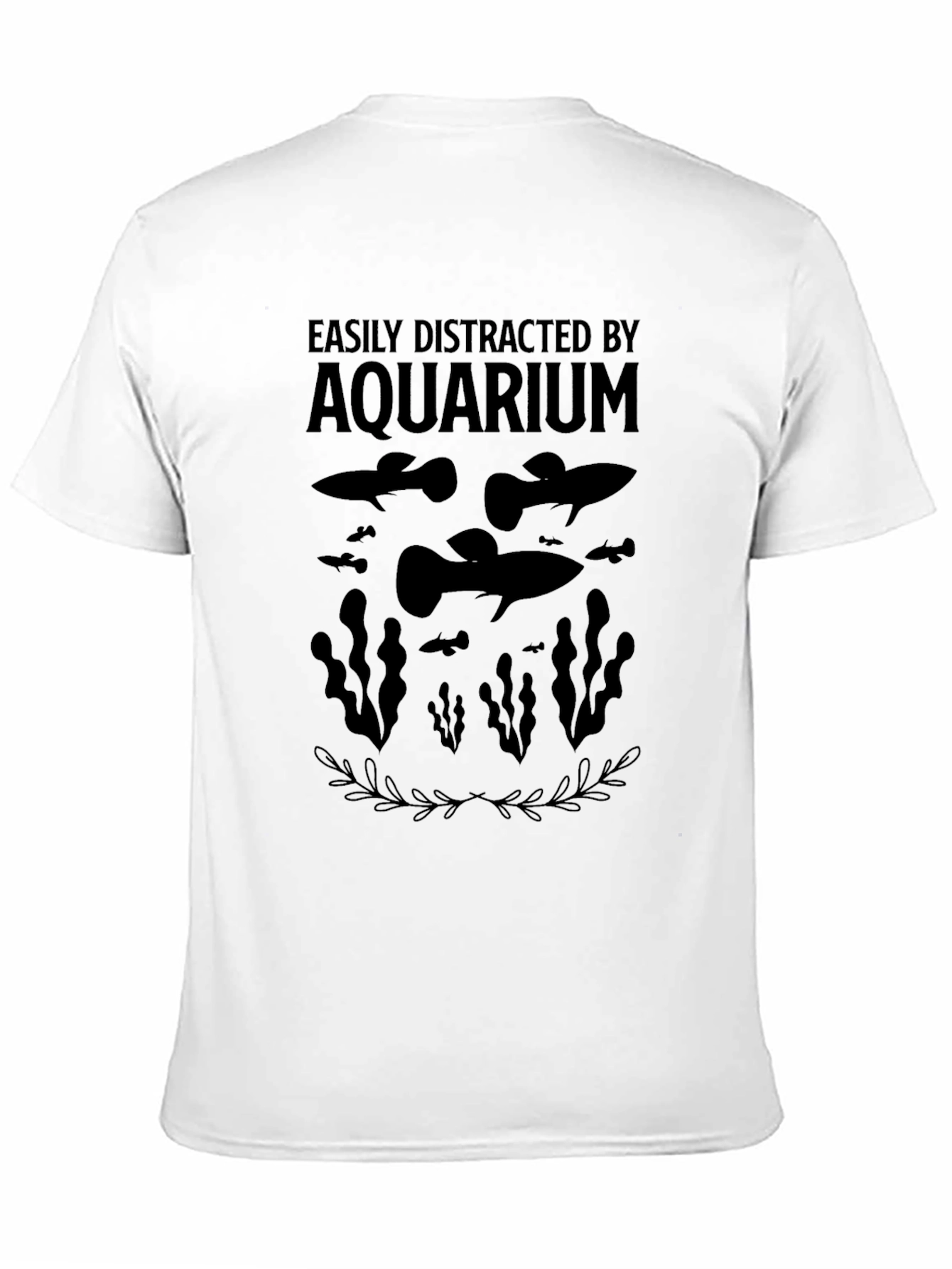Easily Distracted By Aquarium T-Shirt - Guppy Fish Lover Tee