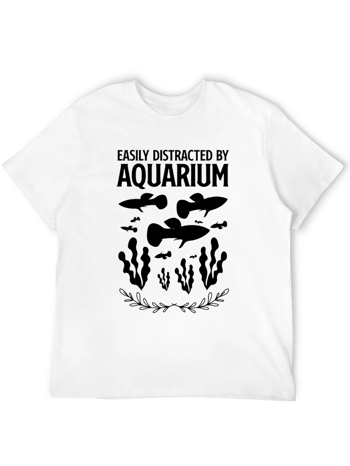 Easily Distracted By Aquarium T-Shirt - Guppy Fish Lover Tee