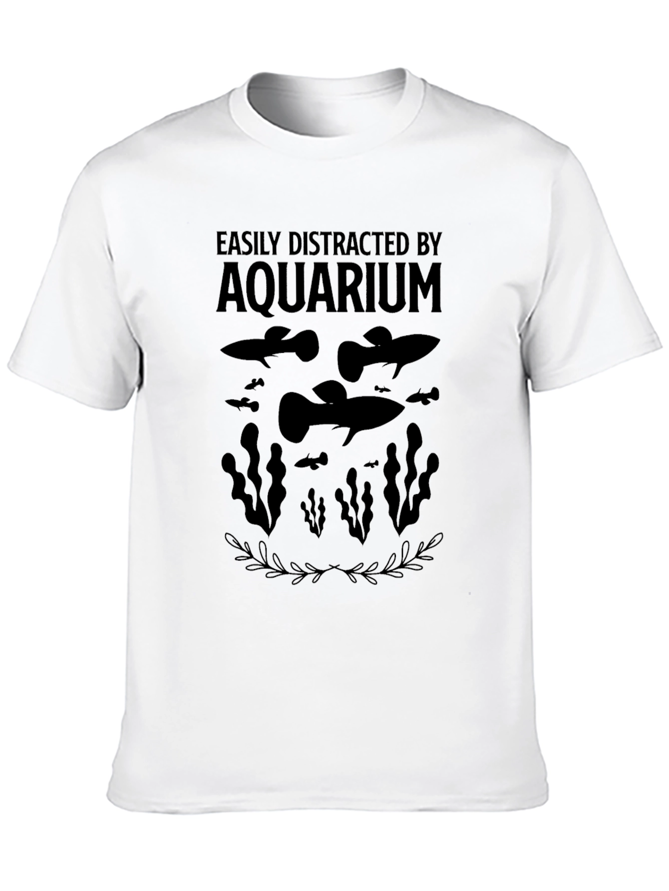 Easily Distracted By Aquarium T-Shirt - Guppy Fish Lover Tee