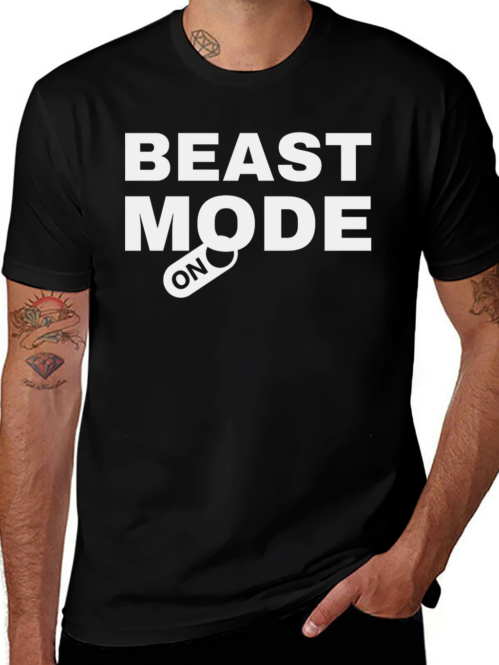 Beast Mode ON Black T-Shirt