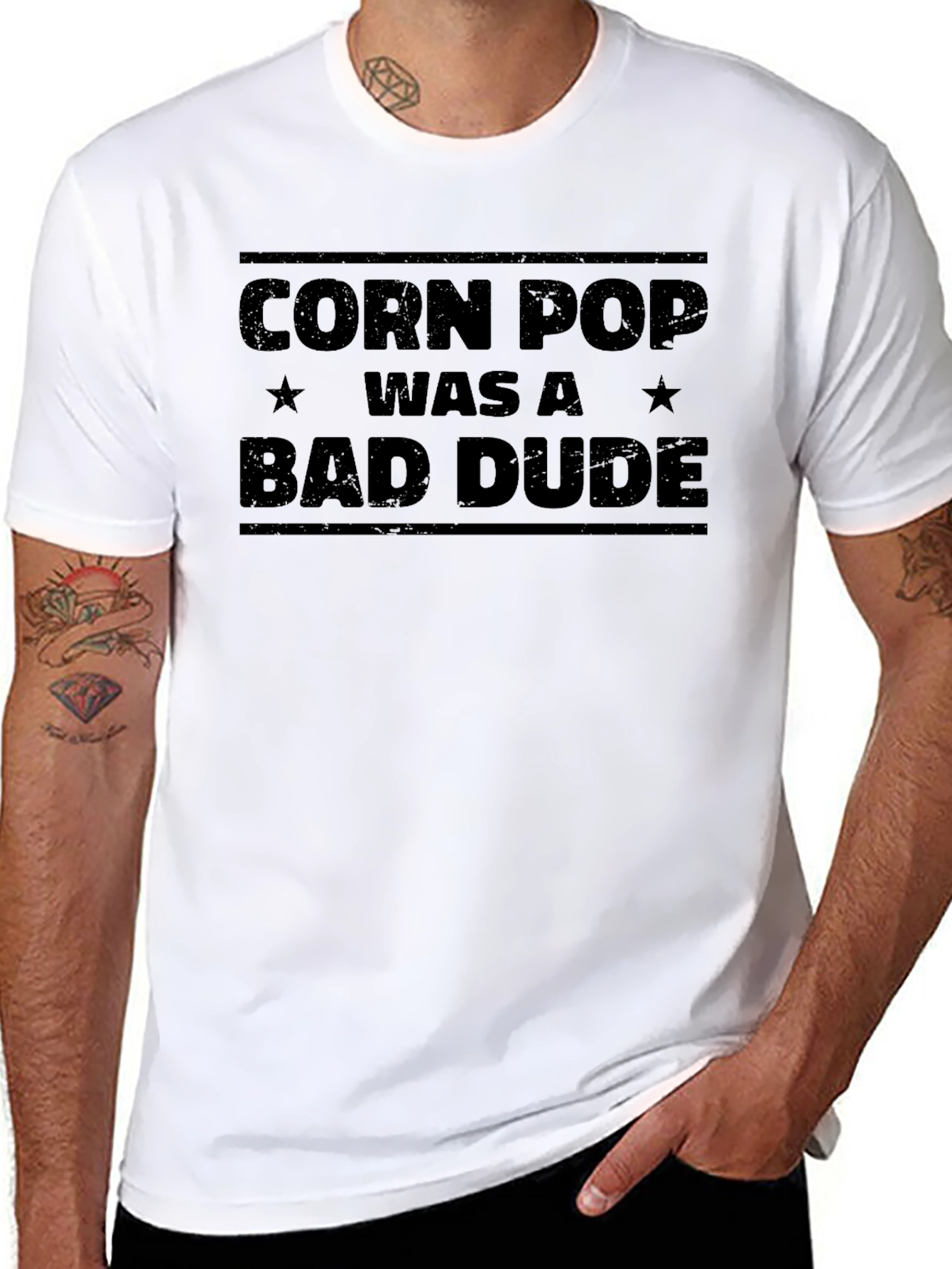 Corn Pop Was A Bad Dude Graphic T-Shirt