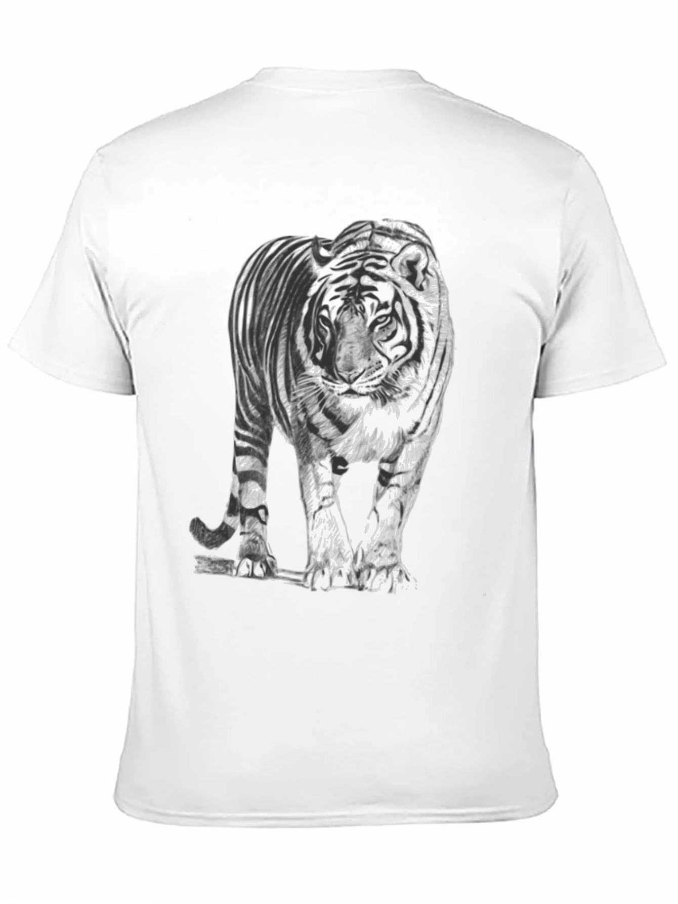 Black Tiger Graphic Tee - Mens Stylish Casual T-Shirt