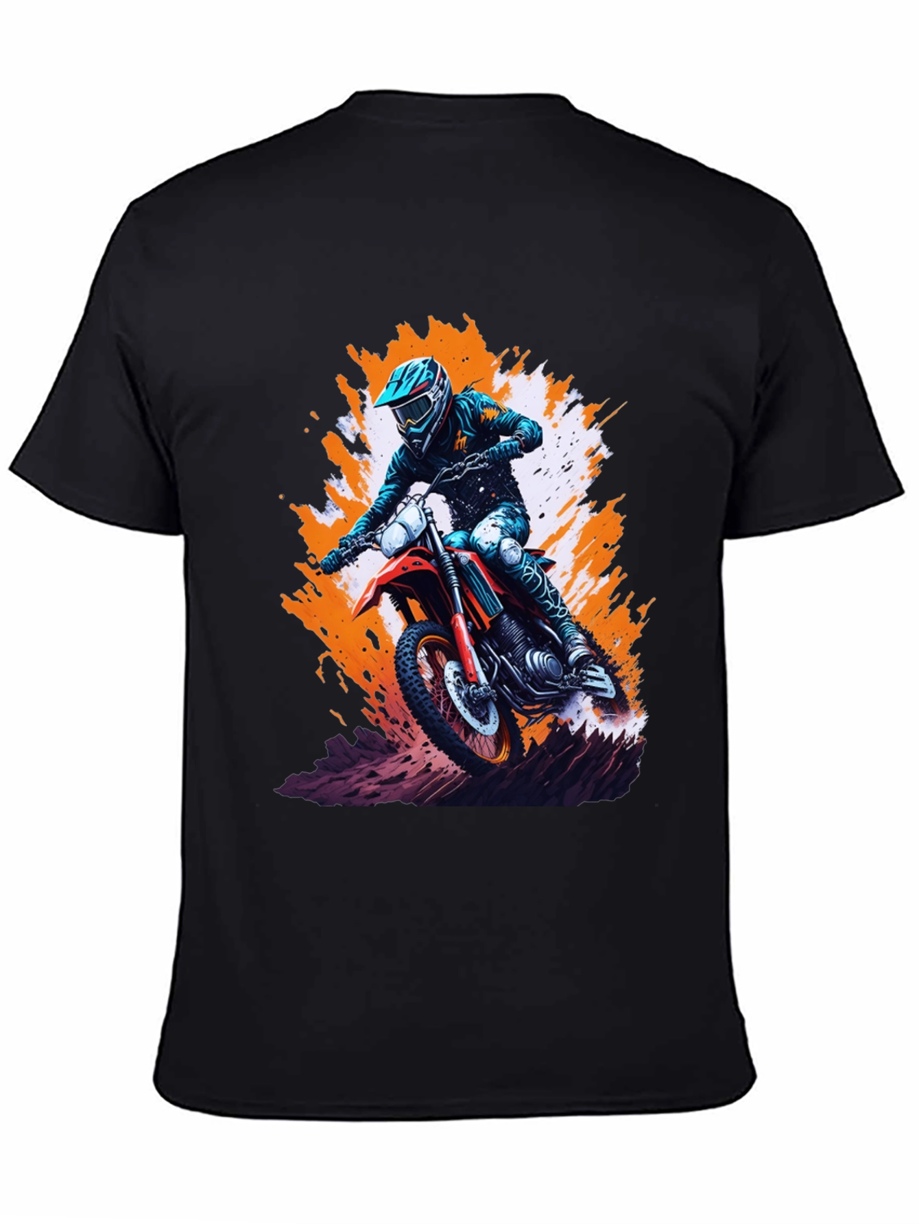 Dirt Bike Rider Graphic T-Shirt - Motocross Tee