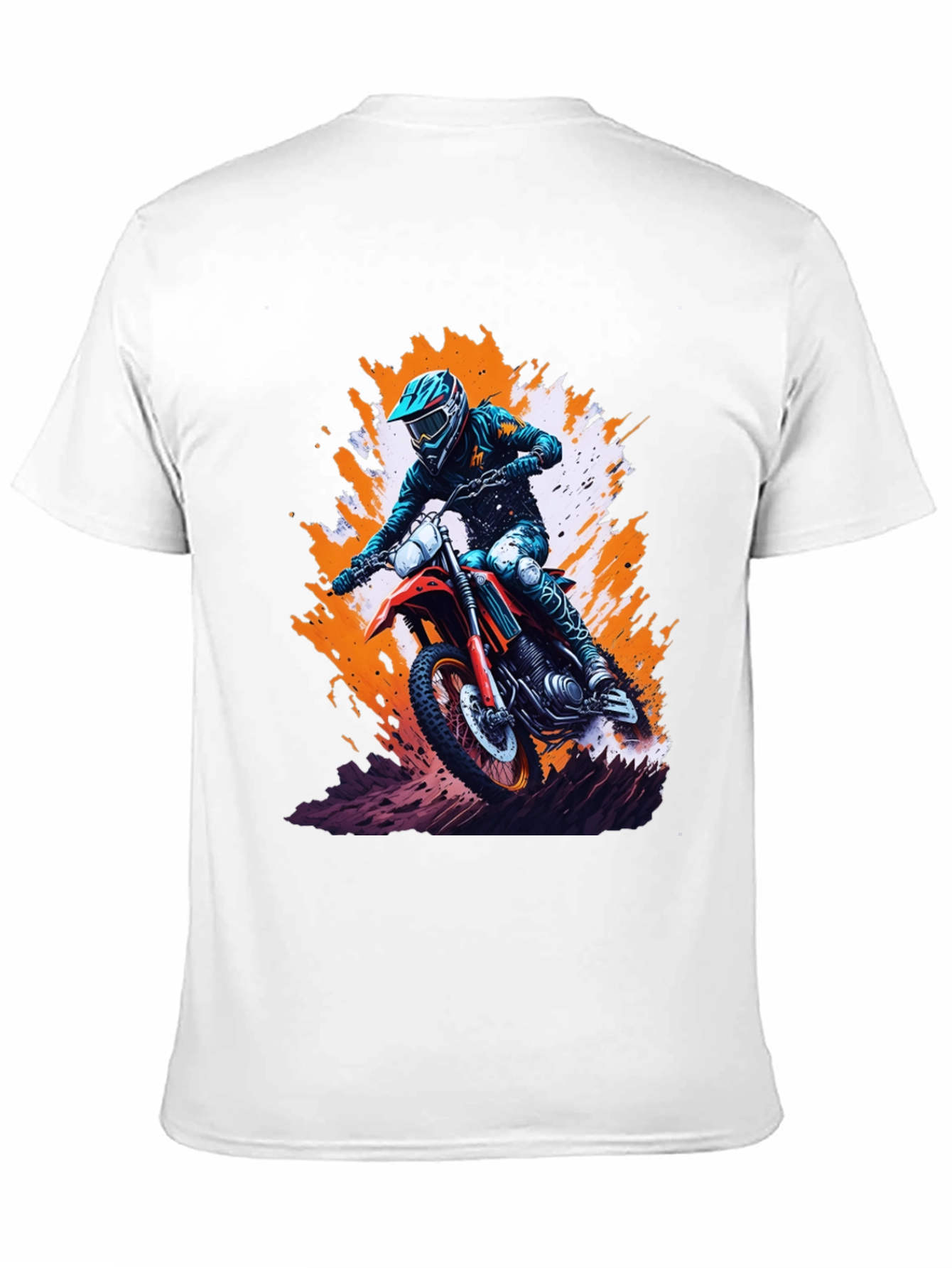 Dirt Bike Rider Graphic T-Shirt - Motocross Tee