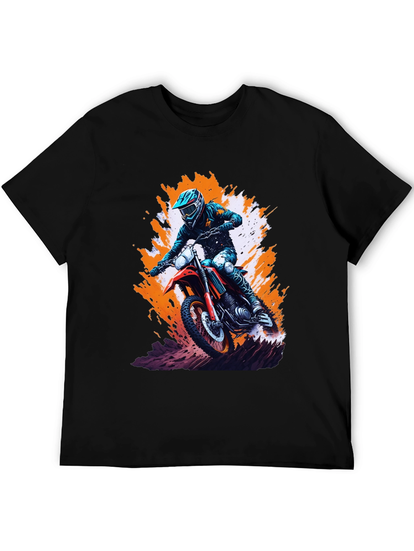 Dirt Bike Rider Graphic T-Shirt - Motocross Tee