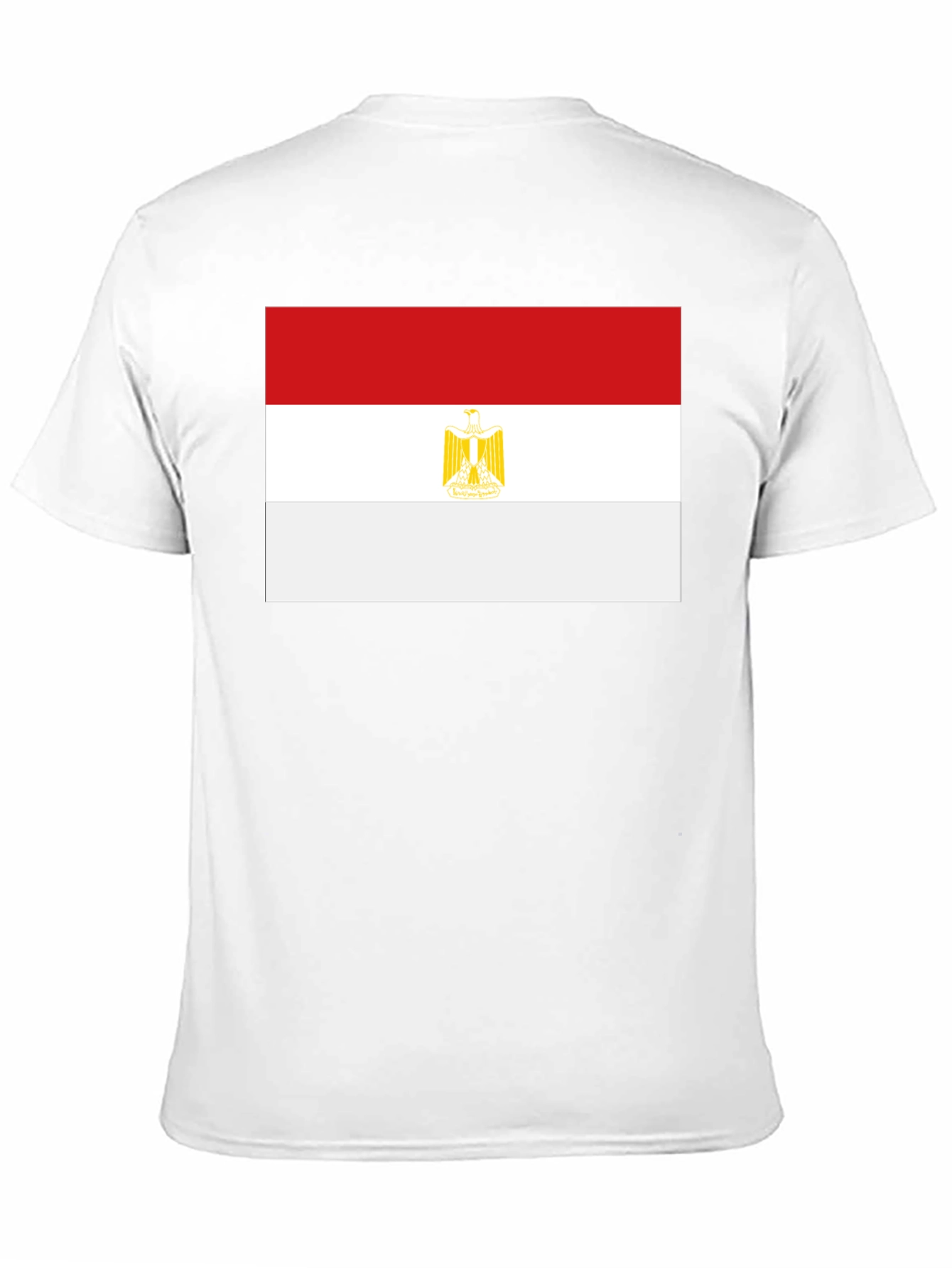 Egypt Flag Graphic Tee - Black Cotton T-Shirt