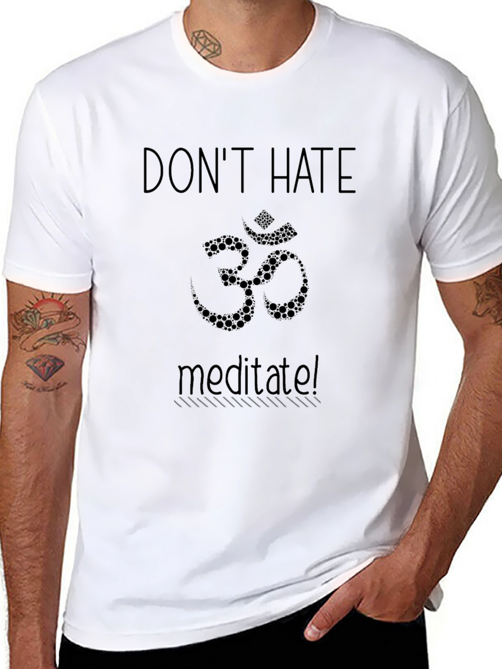 Dont Hate Meditate Om T-Shirt
