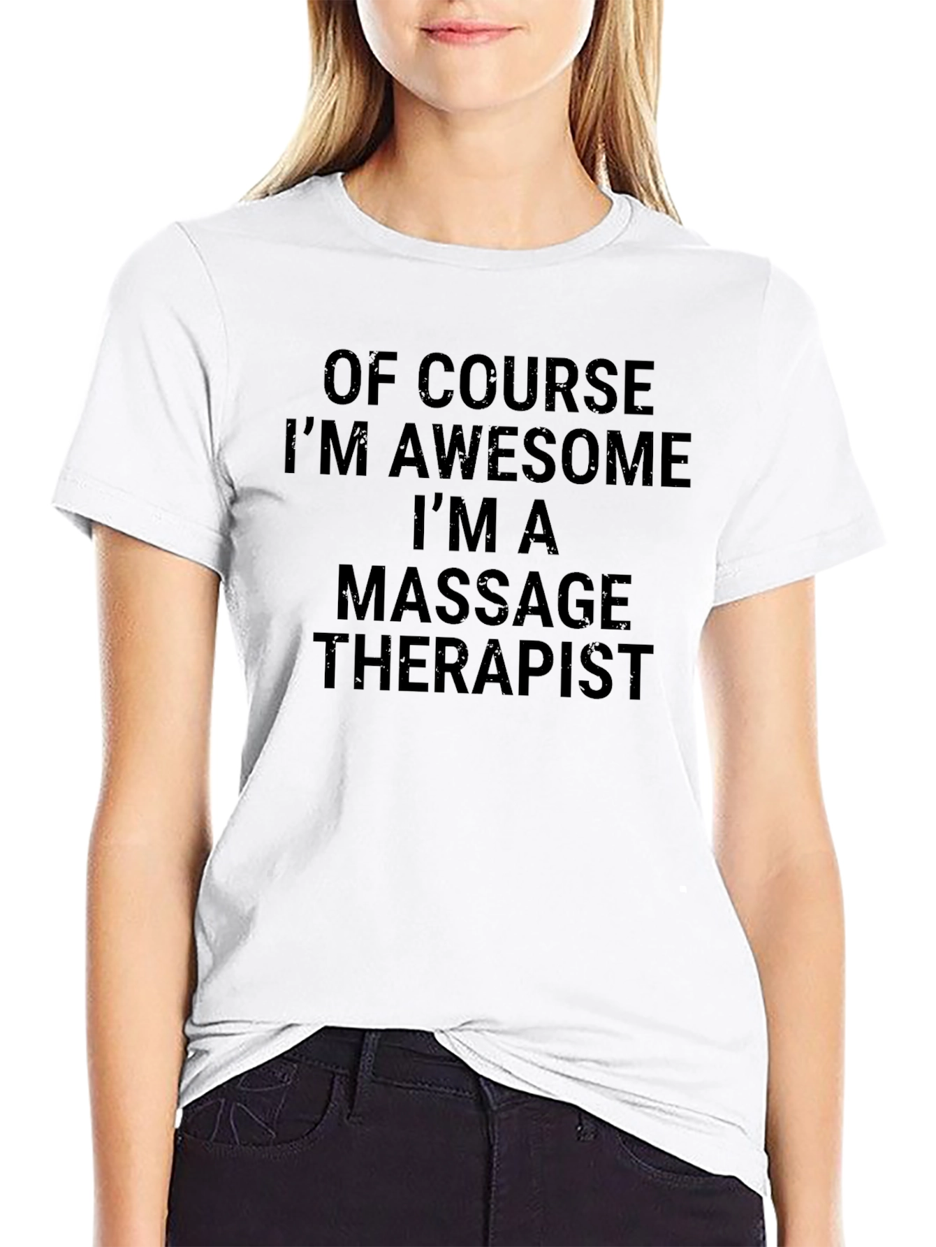 Awesome Massage Therapist Black T-Shirt