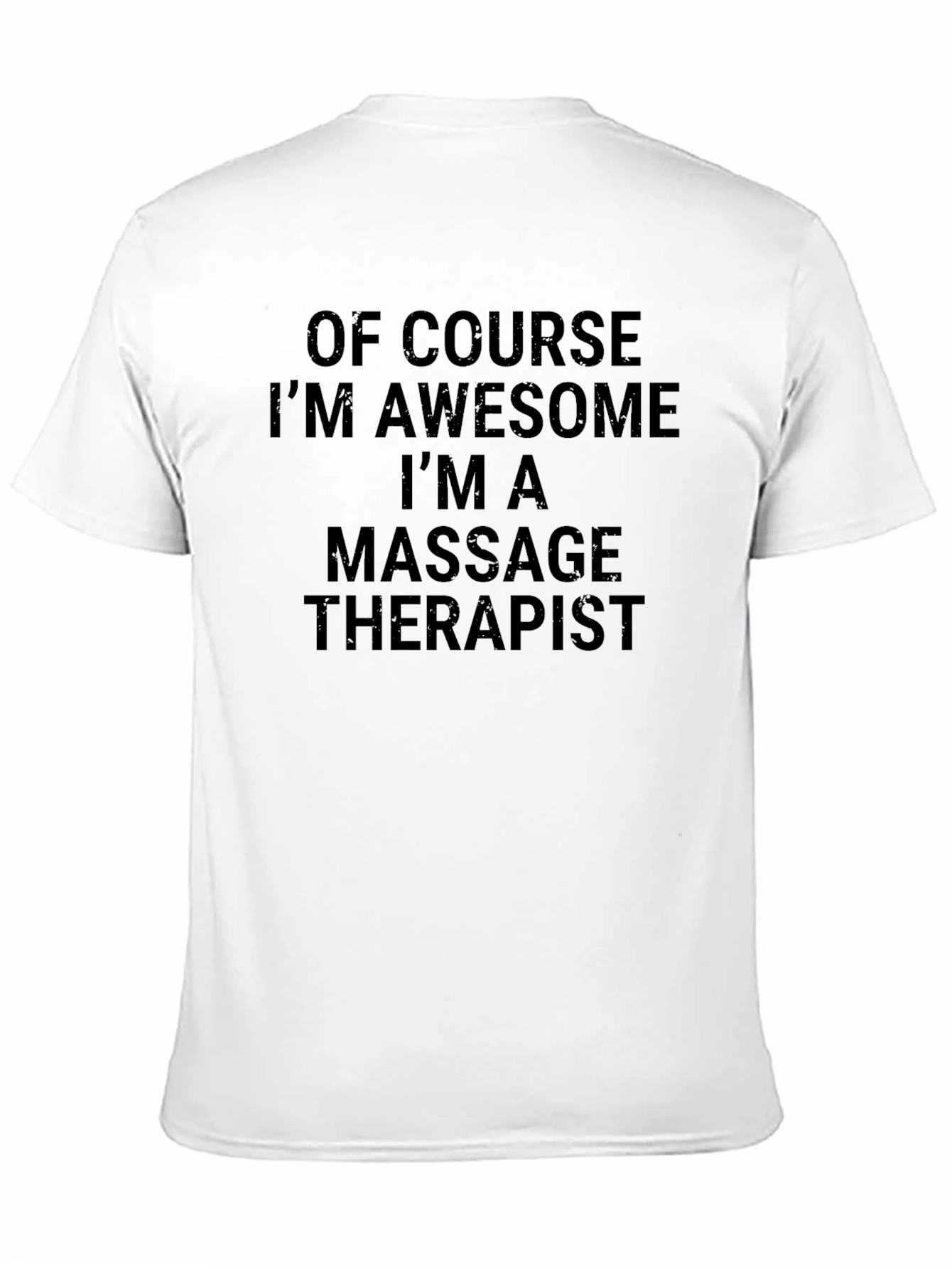 Awesome Massage Therapist Black T-Shirt