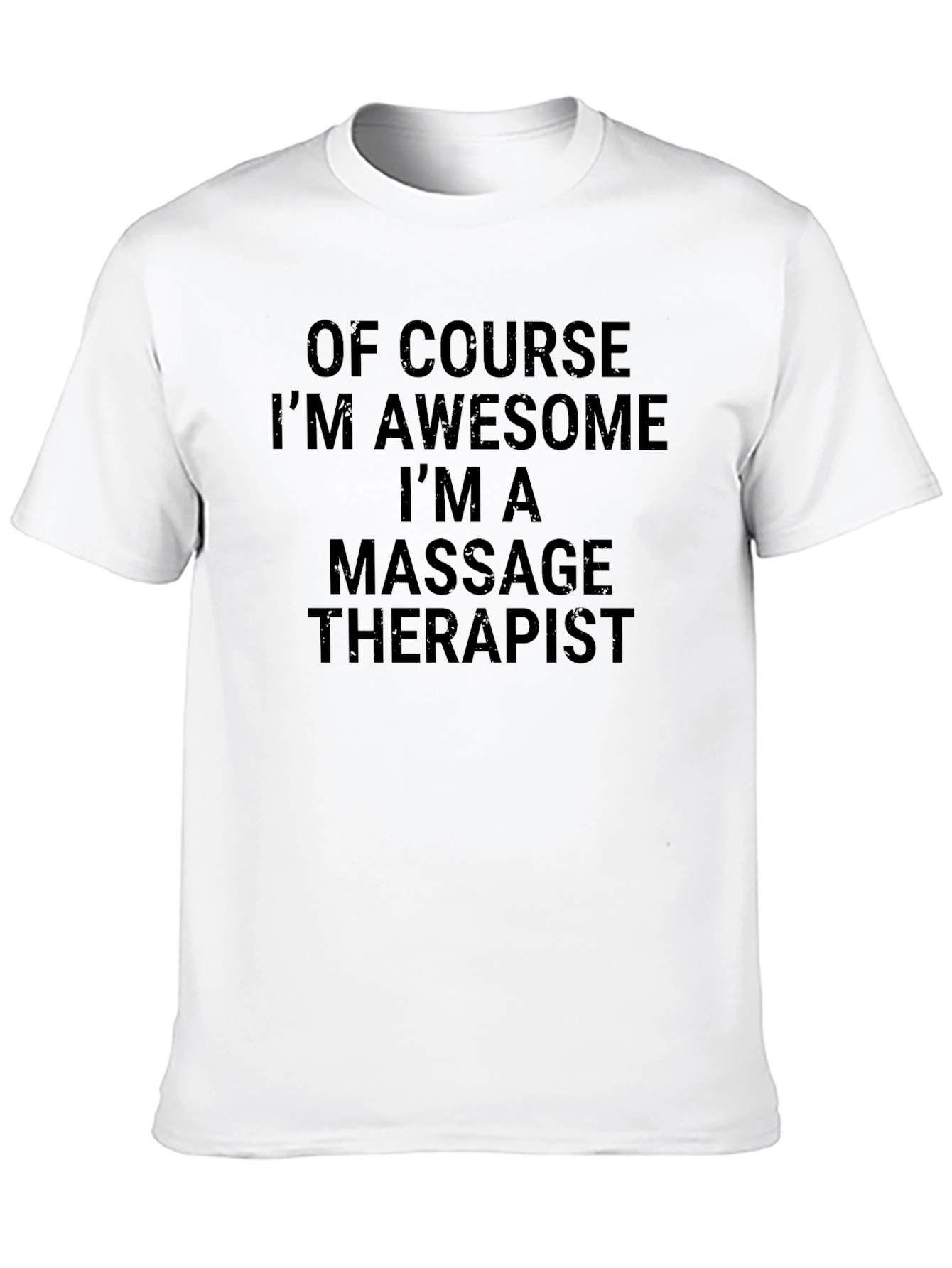 Awesome Massage Therapist Black T-Shirt