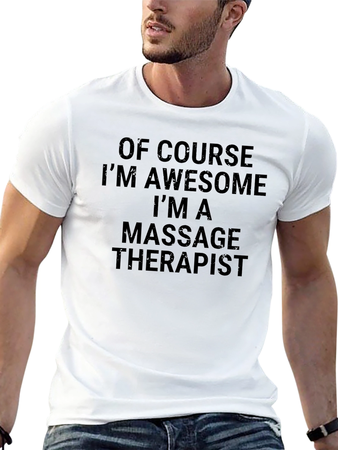 Awesome Massage Therapist Black T-Shirt